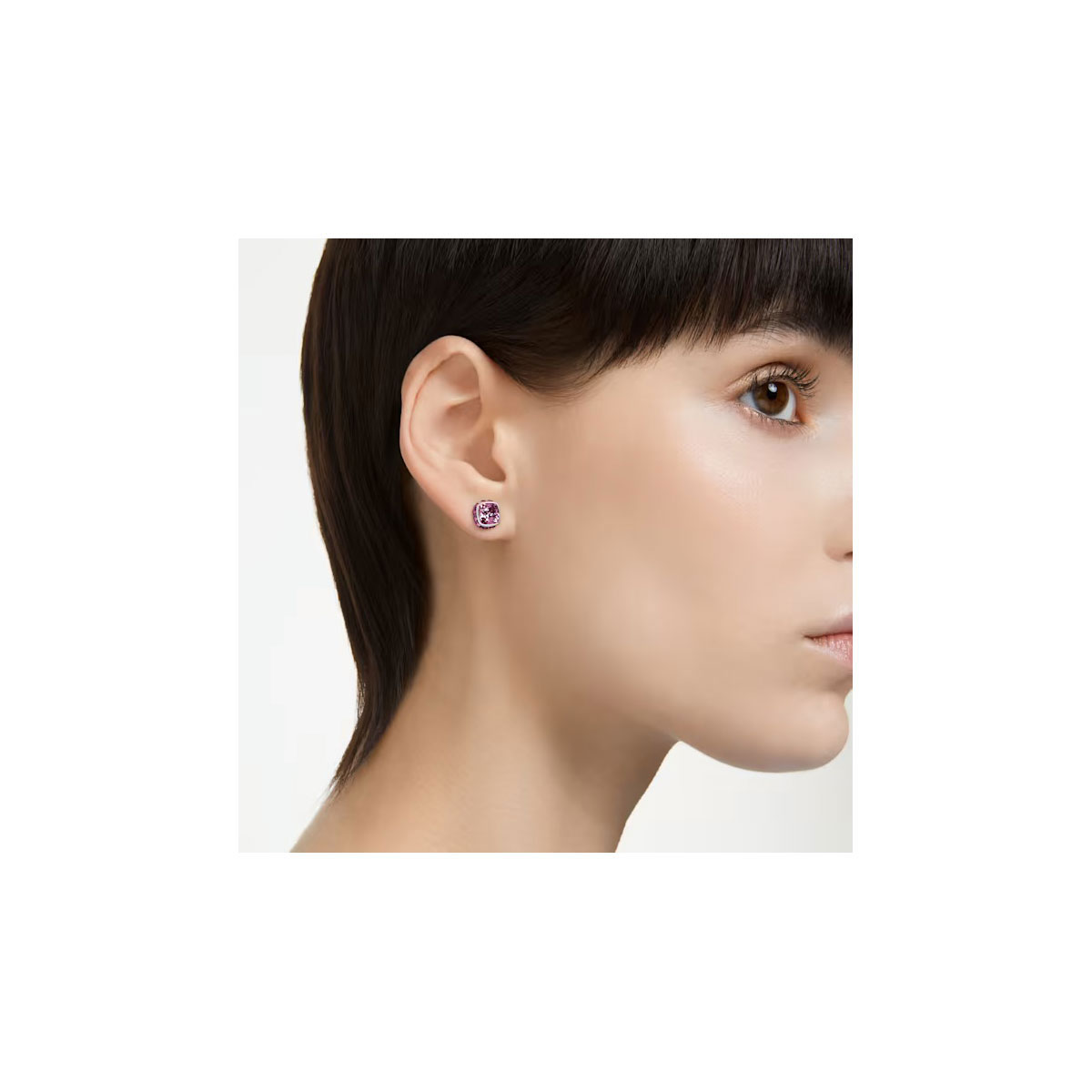 Swarovski Jewelry February Birthstone Stud Pierced Earrings, Pair
